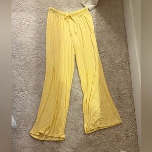 NWT aerie yellow lounge pants
